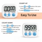 Digital Kitchen Timer Mini Magnetic Countdown LCD 99 Min Alarm Loud