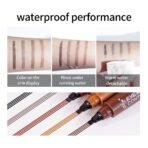 Microblading Tattoo Eyebrow 3D Liquid Ink Pen Waterproof 4 Fork