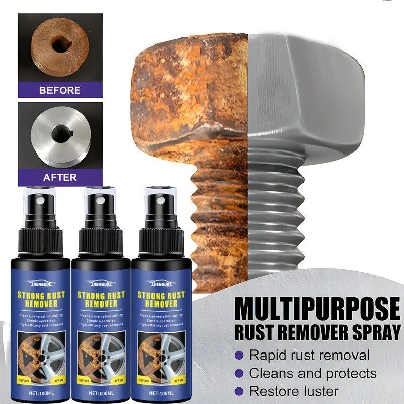 Car Rust Removal Spray Multipurpose Remover Rust Inhibitor
