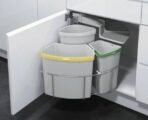 All Black Touch Bin Kitchen Rubbish Bin Dustbin Home Plastic