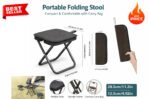 Folding Stool Portable Chair Steel Bracket for Outdoor Hiking