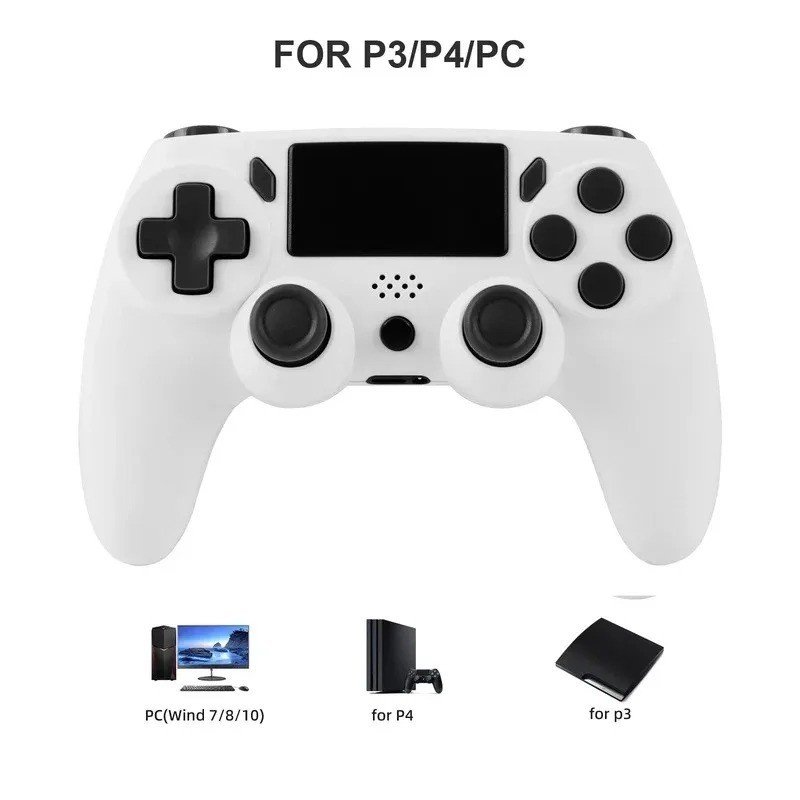 Wireless Gamepad 6-Axis Gyro Dual Vibration Controller for PS3 PS4