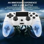 Wireless Gamepad 6-Axis Gyro Dual Vibration Controller for PS3 PS4