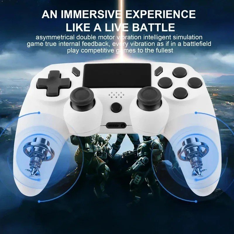 Wireless Gamepad 6-Axis Gyro Dual Vibration Controller for PS3 PS4