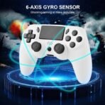 Wireless Gamepad 6-Axis Gyro Dual Vibration Controller for PS3 PS4