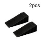 Black Extra Heavy Duty Security Door Stopper Anti-Slip Wedge