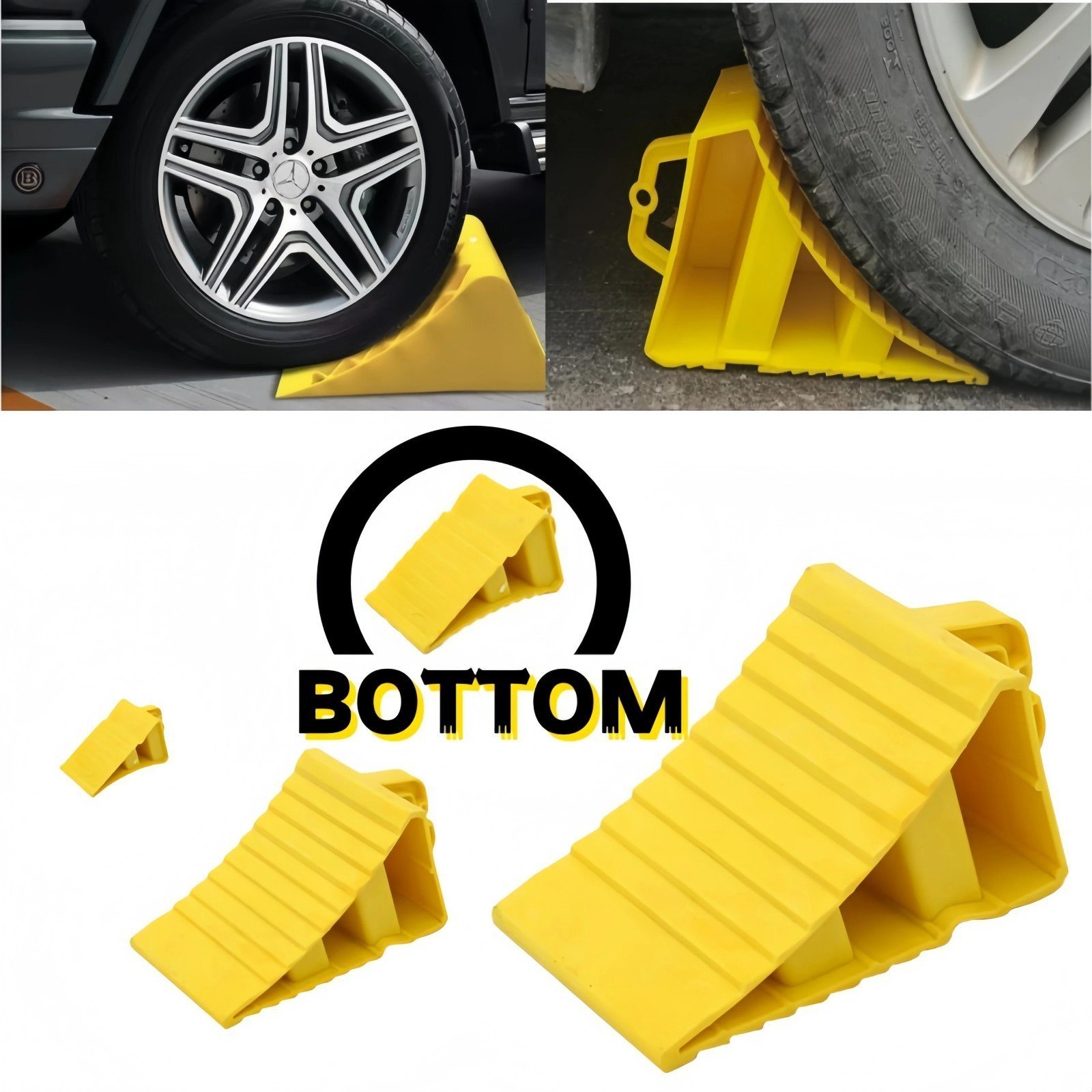 Solid Wheel Chocks Tyre Stoppers For Truck RV Trailer Car Solid Wheel Chocks Tyre Stoppers For Truck RV Trailer Car
