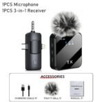 Wireless Lavalier Microphone Clip-On Noise Cancelling Mic for