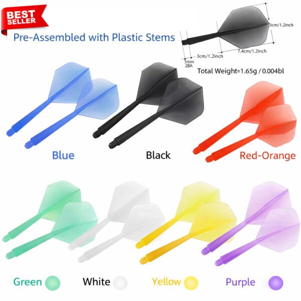 K Flex Dart Flights All-in-One Dart Flights and Stem Sets