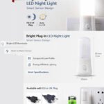 Plug In Low Energy Automatic LED Baby Night Light Dusk To Dawn