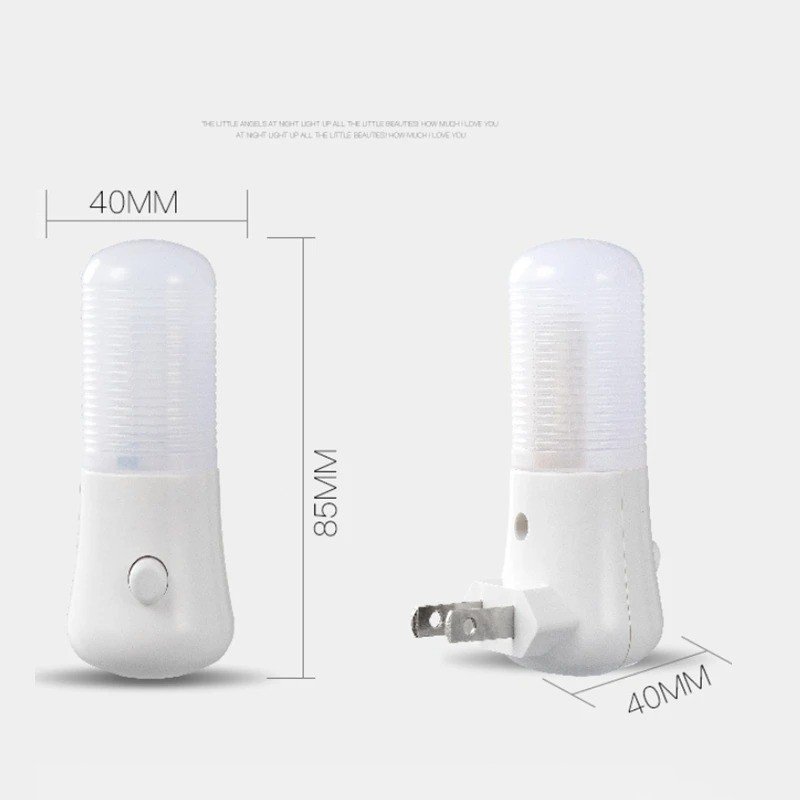 Plug In Low Energy Automatic LED Baby Night Light Dusk To Dawn