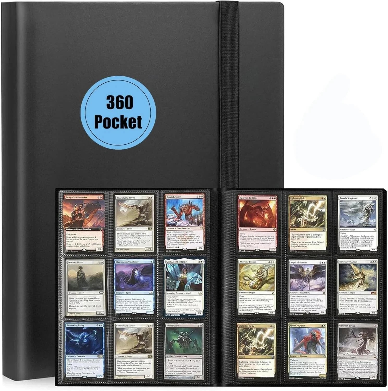 360-Card Trading Card Binder, 4 and 9 Pocket Album 360-Card Trading Card Binder, 4 and 9 Pocket Album