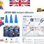 Black Super Glue 480 Fast Drying Cyanoacrylate for Rubber Leather