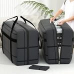 Large Capacity Folding Duffel Bag Travel Clothing Storage Double