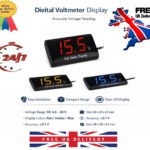 12V LED Digital Display Voltmeter Car Motorcycle Voltage Gauge