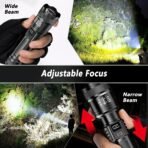 High Powered Super Bright Flashlight LED Rechargeable Torch Lamp