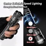 High Powered Super Bright Flashlight LED Rechargeable Torch Lamp