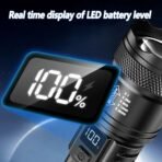 High Powered Super Bright Flashlight LED Rechargeable Torch Lamp