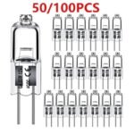 G4 Halogen Capsule Bulbs — 12V Bi-Pin, 10 Pack