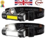 Super Powerful LED Zoomable Headlamp Rechargeable Head Torch
