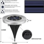 LED Solar Power Ground Lights Floor Decking Patio Outdoor Garden