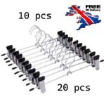 Strong Chrome Clip Hangers for Trousers, Skirts and Coats