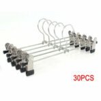 Strong Chrome Clip Hangers for Trousers, Skirts and Coats