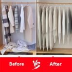 Clear Polythene Garment Covers Suit Dress Coat Dust