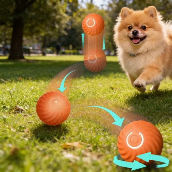 Smart Interactive Dog Toy Ball USB Auto Moving Bouncing Pet Play