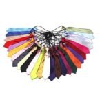 Boys Girls Classic Satin Elastic Neck Tie Wedding Prom Children