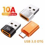 6A USB OTG Adapter USB 3.0 A Male To Type C Female Converter Fast