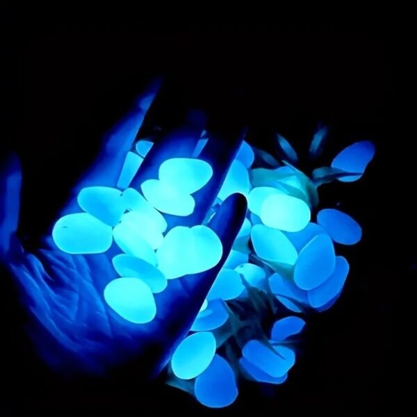 Glow in the Dark Garden Pebbles Stones for Pathway Yard Aquarium