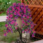 Artificial Fake Hanging Basket Plants Silk Flowers Vine Home Decor
