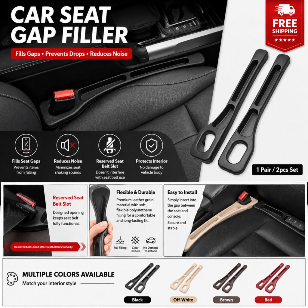 Car Seat Gap Filler Side Seam Plug Strip Leak-proof Fill Strip