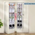 12-Pocket Over Door Shoe Organiser, Hanging Storage Rack