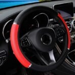 Leather Car Steering Wheel Cover Anti-Slip Universal Protector 38cm