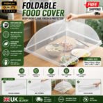 Pop Up Food Cover Large Collapsible Mesh Fly Wasp Net Party Kitchen