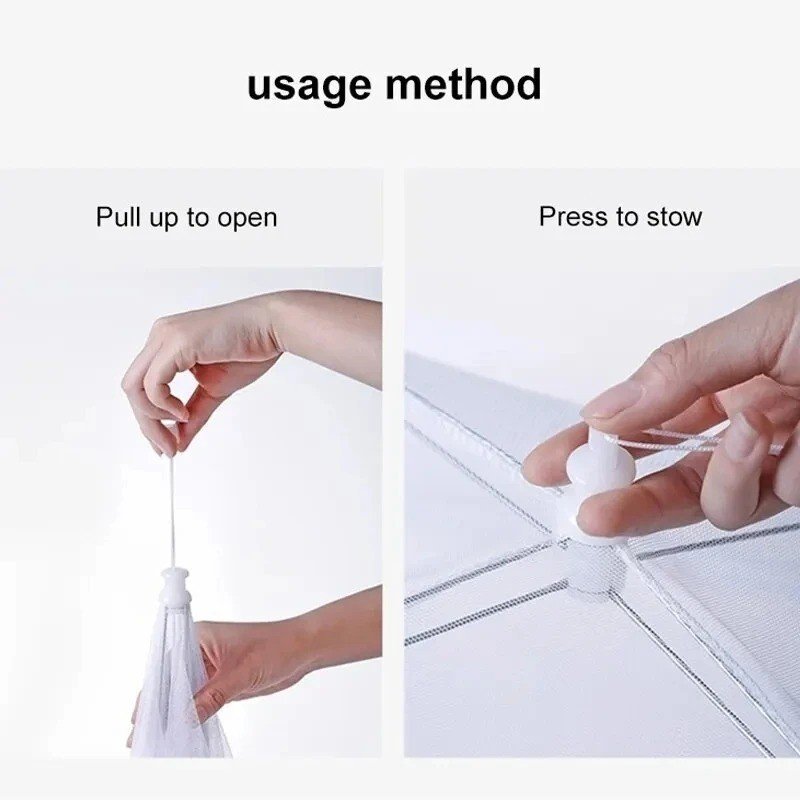 Pop Up Food Cover Large Collapsible Mesh Fly Wasp Net Party Kitchen