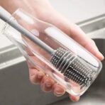 Silicone Bottle Brush Long Handle Cup Scrubber Glass Cleaner