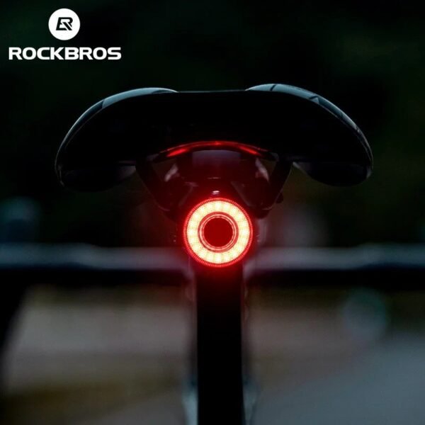 Bike Rear Light Taillight Smart Brake Sensor USB Rechargeable