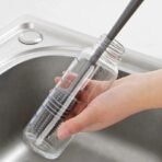 Silicone Bottle Brush Long Handle Cup Scrubber Glass Cleaner