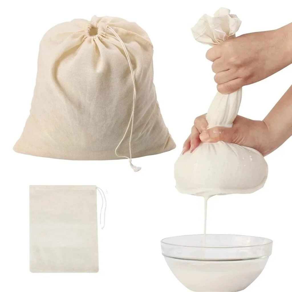 Cotton Muslin Drawstring Bags Bath Herbs Empty Tea Filter