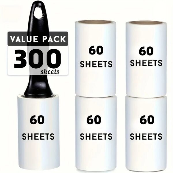 Lint Roller 360 Extra Sticky Sheets for Pet Hair Clothes