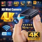 4K Mini WiFi Security Camera Night Vision Waterproof Home CCTV