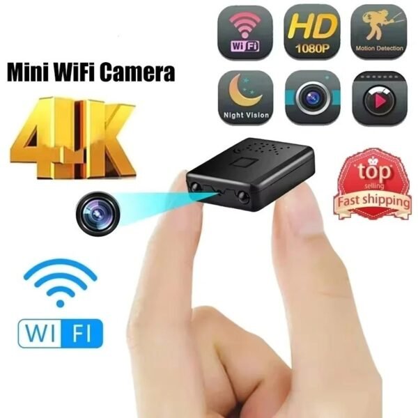 4K Mini WiFi Security Camera Night Vision Waterproof Home CCTV