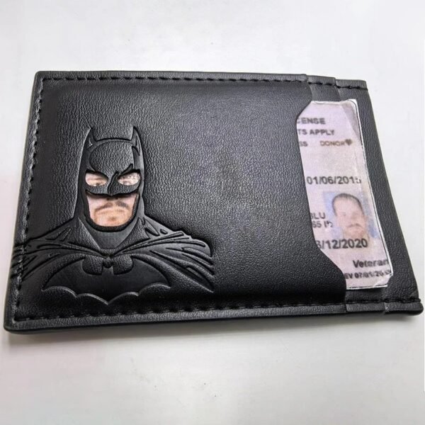 Leather Mask Wallet Card Holder Slim Men & Women