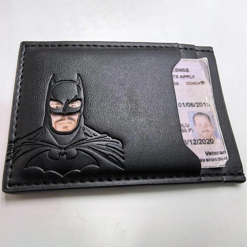 Leather Mask Wallet Card Holder Slim Men & Women