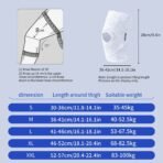 Knee Arthritis Support Brace Guard Stabiliser Strap Wrap Open