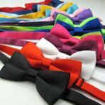 Kids Plain Bow Tie Children Fancy Dress Boys Wedding Dickie
