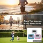LCD Clip On Pedometer Step Counter Step Tracker for Walking Running